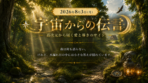 8月3日(月)宇宙からのメッセージ