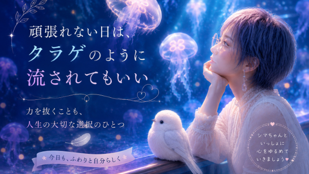 頑張れない日は、クラゲのように流されてもいい