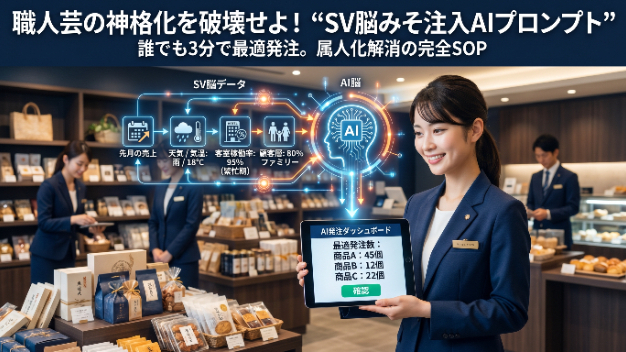 店舗の命取り「ベテラン頼みの発注」を終わらせる。AIを活用した現場SOP（業務標準化）のススメ