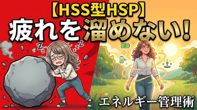 【注意】気合で動くのはNG！疲れすいHSS型HSPための「正しいエネルギー管理術」