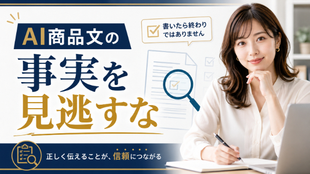 AIに商品説明文を書かせるときの事実確認