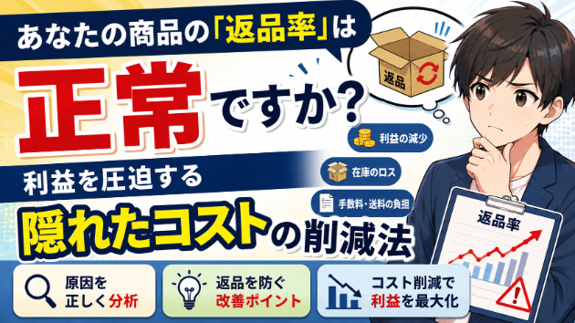 あなたの商品の「返品率」は正常ですか？利益を圧迫する隠れたコストの削減法