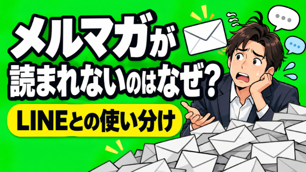 メルマガが読まれないのはなぜ？LINEとの違いと使い分け