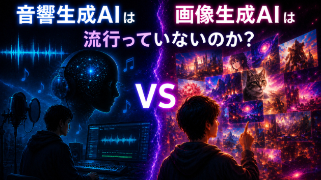 なぜ、画像生成AIは流行し、音響生成AIは流行しないのか？