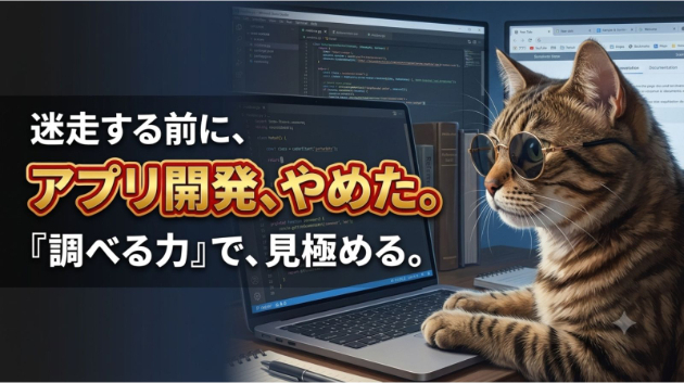 作りかけのアプリをやめた日。立ち止まれたのも、調べる力があったから