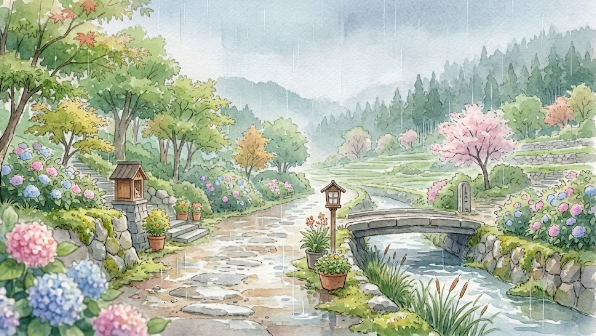 雨の日が嫌いだったけど、今は少しだけ好き。