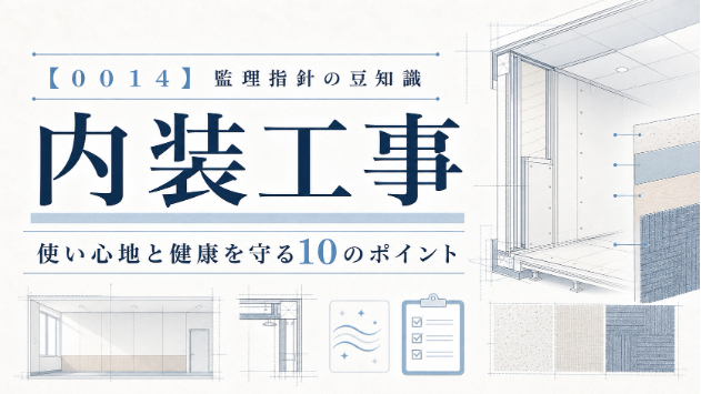 【００１４_内装工事】公共建築工事・改修工事　監理指針の豆知識