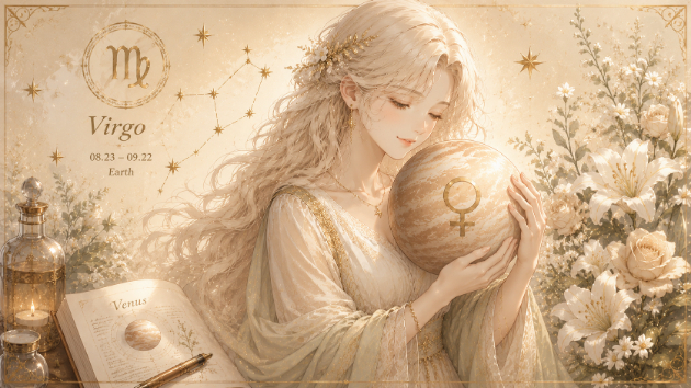 金星が「乙女座」で整える、愛と豊かさの「実務的な魔法」
