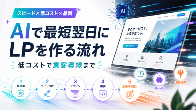 AIで最短翌日にLPを作る流れ｜低コストで集客導線まで一気に