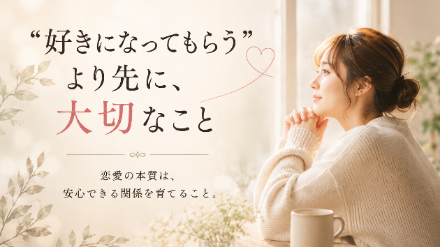 「“好きになってもらう”より先に、大切なこと」