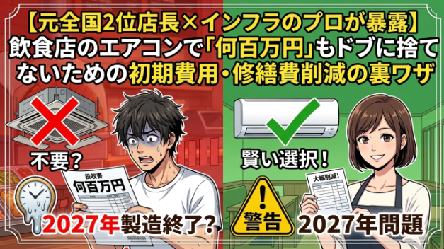 【2027年問題】「エアコンが製造終了だから今すぐ買い替え！」のウソ？インフラのプロが教える本当にオトクな時期の見極め方