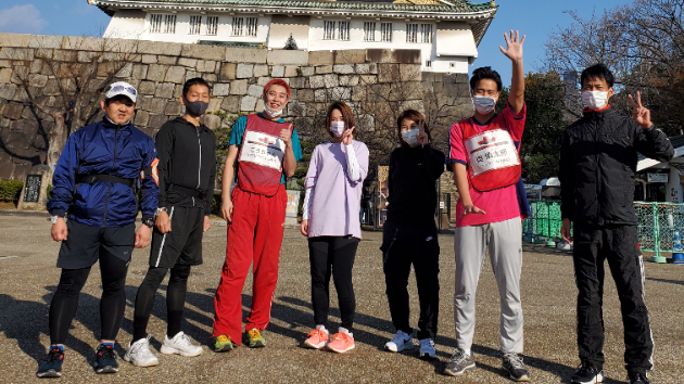 大阪城ランニング(19回目)／大阪マラソンブ(3回目)