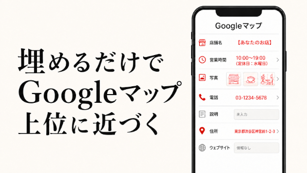 Googleビジネスプロフィール、埋めるだけで「上位」に近づく