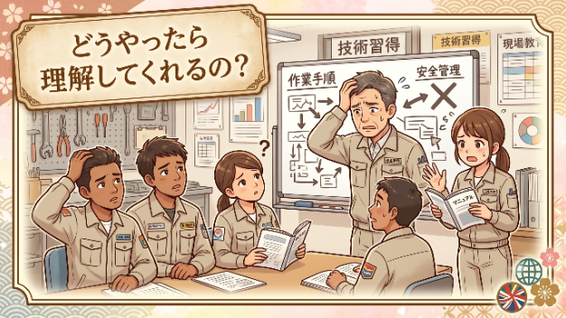外国人実習生の教育は　本当につかれますね！！！