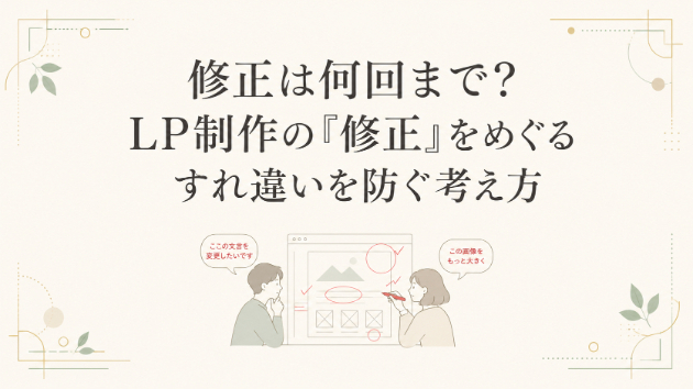 修正は何回まで？LP制作の「修正」をめぐるすれ違いを防ぐ考え方