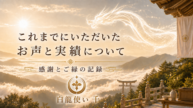 これまでにいただいたお声と実績について