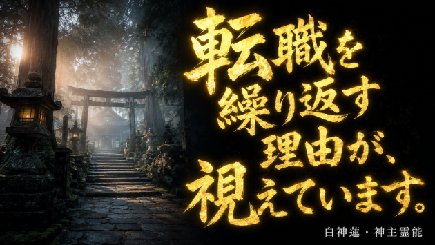 転職しても変わらない職場、その理由が視えています。神言霊視が視る、仕事と縁の根の話【仕事運・転職】