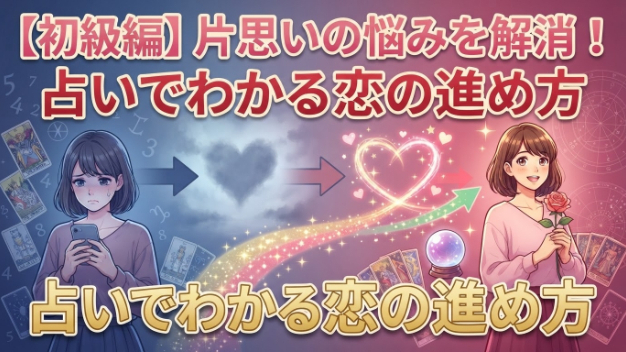【初級編】片思いの悩みを解消！占いでわかる恋の進め方