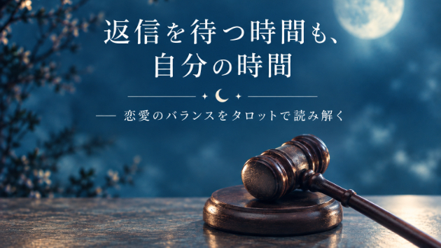 返信を待つ時間も、自分の時間  ――恋愛のバランスをタロットで読み解く