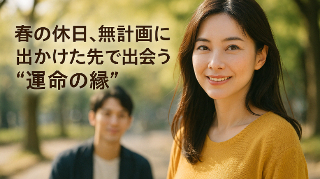 春の休日、無計画に出かけた先で出会う“運命の縁”