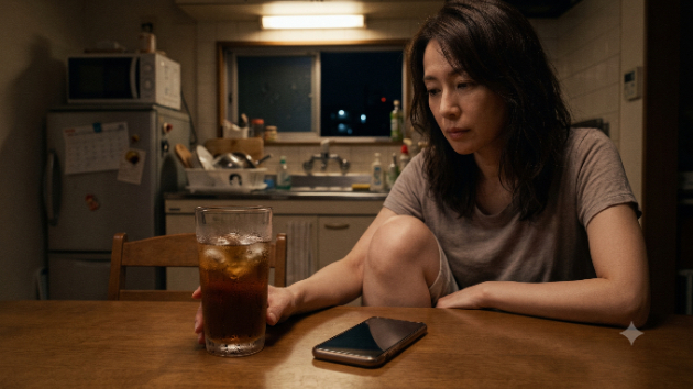 冷えた麦茶と、既読のつかない夜