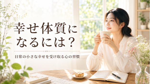 幸せ体質になるには？｜日常の小さな幸せを受け取る心の習慣