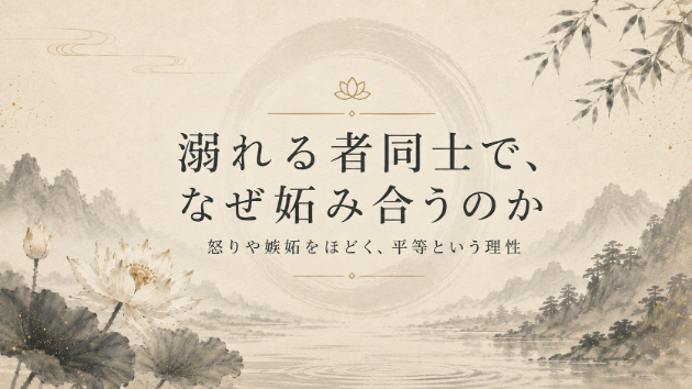溺れる者同士で、なぜ妬み合うのか