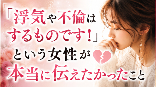 「浮気や不倫はするものです！」婚活をこじらせた女性の本音