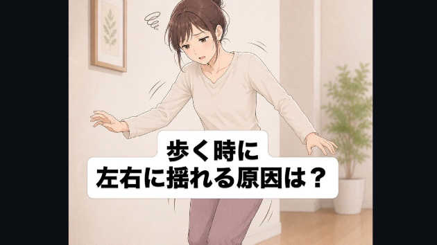 歩く時に身体がふらつく理由は❓