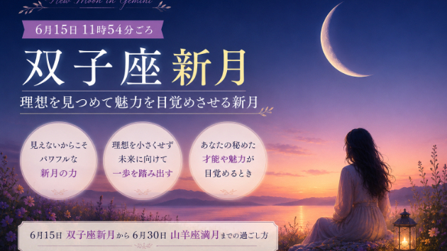 2026年6月の新月～あなたの秘めた才能や魅力が目覚める～