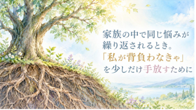 家族の中で同じ悩みが繰り返されるとき。「私が背負わなきゃ」を少しだけ手放すために