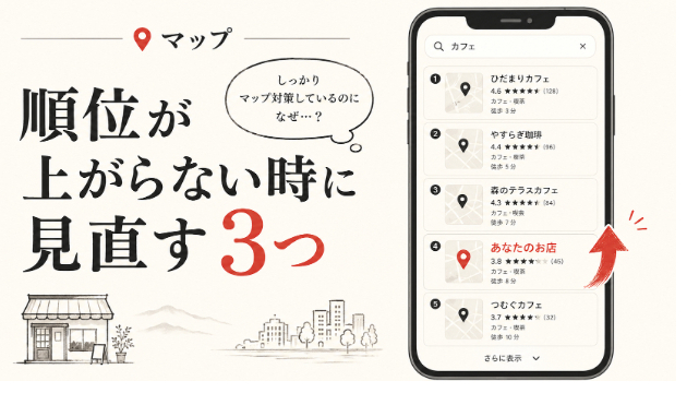 やってるのに上がらない…Googleマップ伸び悩みチェック