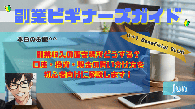 副業収入の置き場所どうする？口座・投資・現金の賢い分け方を初心者向けに解説します！