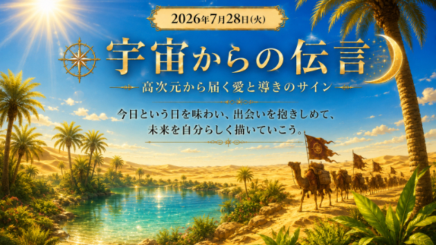 7月28日(火)宇宙からのメッセージ
