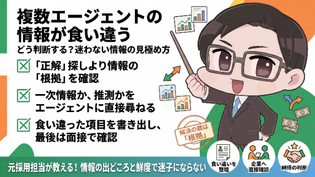 複数エージェントの情報が食い違うとき、どう判断するか