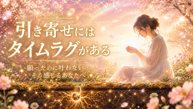 引き寄せにはタイムラグがある 「願ったのに叶わない」と感じるあなたへ