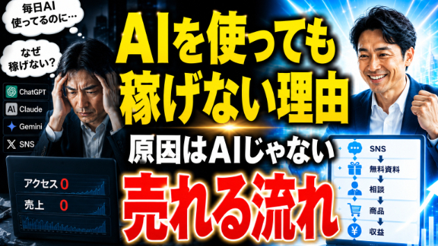 ChatGPTを毎日使っているのに、1円も稼げない人の共通点