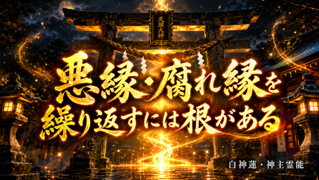 悪縁・腐れ縁を繰り返すのには、根があります。神言霊視が視る、離れられない縁の正体【悪縁・腐れ縁・因縁】