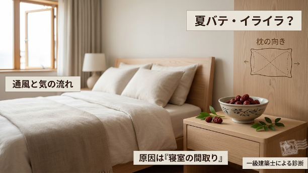 夏バテ・家族のイライラは「寝室の間取り」のせい？一級建築士が教える、夏の睡眠の質を上げる家相のロジック