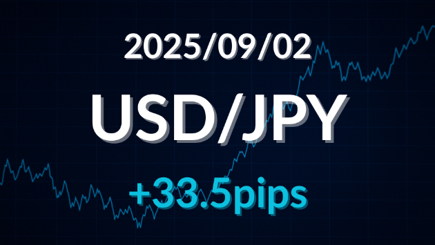 2025/09/2 USD/JPY +33.5pips
