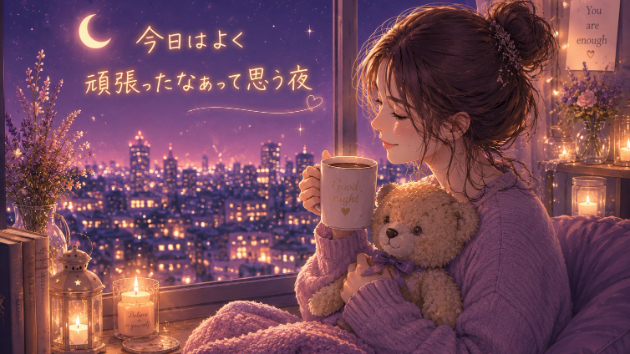 🌙今日はよく頑張ったなぁって思う夜