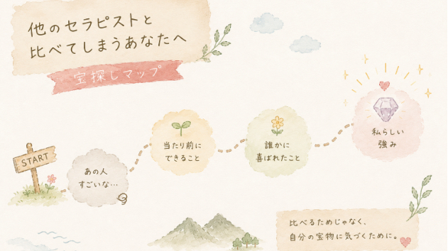 他のセラピストと比べてしまうあなたへ