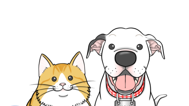 インフルエンサー様のグッズ用ペットイラスト制作いたしました