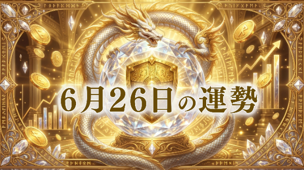 【6/26運勢】闇を抜けて黄金の光を掴む！明日の運命を大逆転させる奇跡の道標🔮