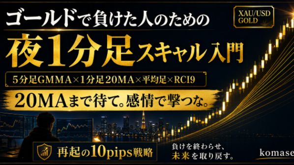 ゴールドで負けた人へ 夜1分足スキャルは「取り返す手法」ではなく「立て直す手法」です