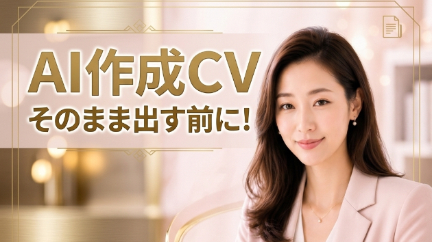 🚨ChatGPTで英文CVを作った方へ。そのまま応募していませんか？