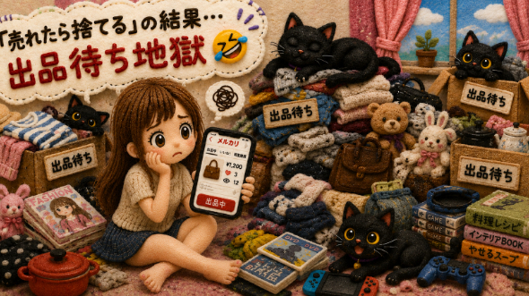 【メルカリ捨て活の罠】部屋を片付けるつもりがゴミを増やす人の共通点