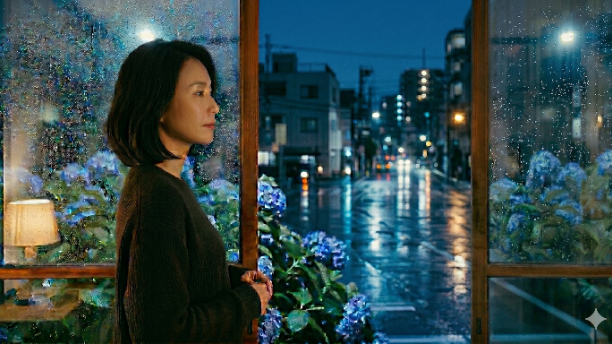 雨上がりの夜、紫陽花が映す彼の本音