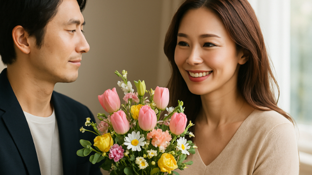 春の花束に込められた、恋愛メッセージを解読