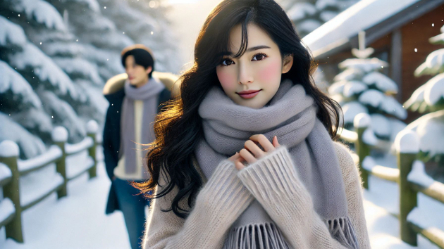 彼との未来を描く「雪の日のロマン」